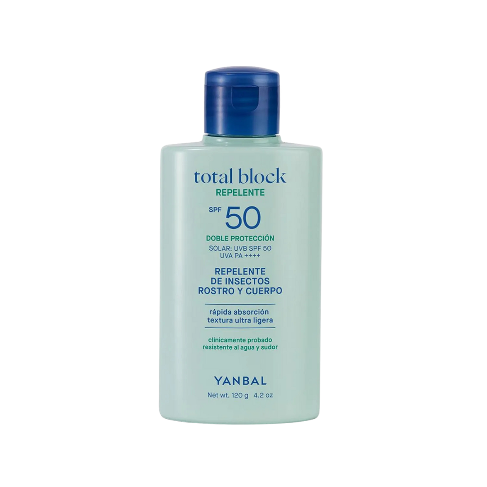 Total Block Repelente Bloqueador Solar SPF 50 de 120 g Total Block Repelente Bloqueador Solar SPF 50 de 120 g